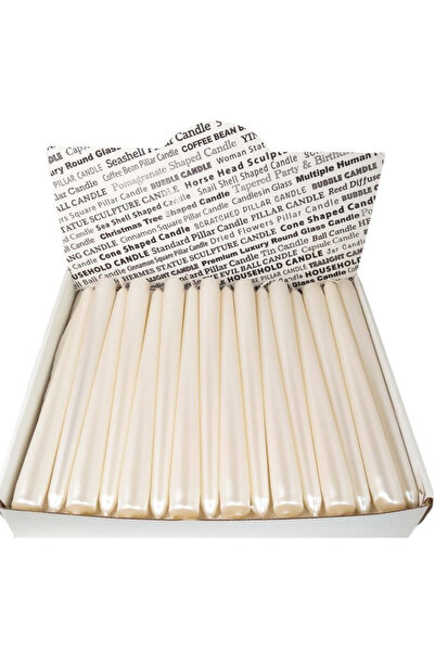 Ant&Bee 50'Li Paket Toptan Gold Şamdan Mum 25 Cm