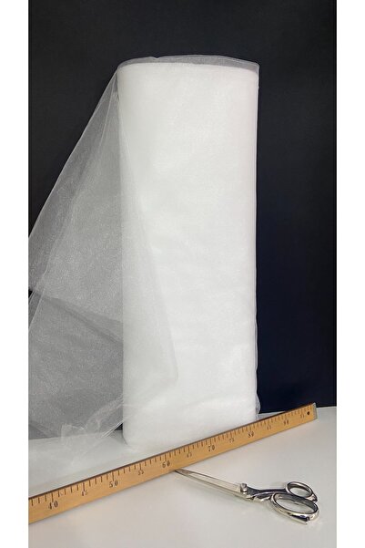 ZEYMERADE Λευκό Διακοσμητικό Τούλι, Δώρο Πακέτο Προίκα Πάρτι Βαλίτσα Πόρτα Γενέθλια Στολίδι Τούλι Ύψος 1 Mt Πλάτος 3 Mt