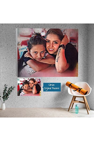Kişiye Özel Yağlı Boya Efekti Kanvas Tablo