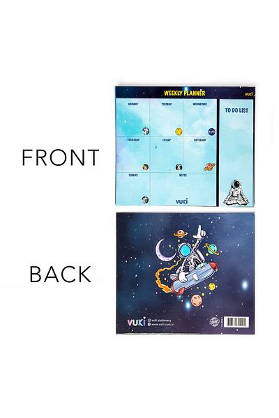 Şeker Ofisi Desktop Weekly Planner Notebook Astronaut
