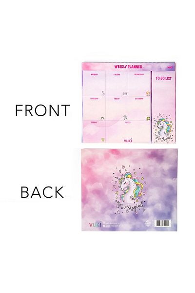 Şeker Ofisi Desktop Weekly Planner Notebook Unicorn