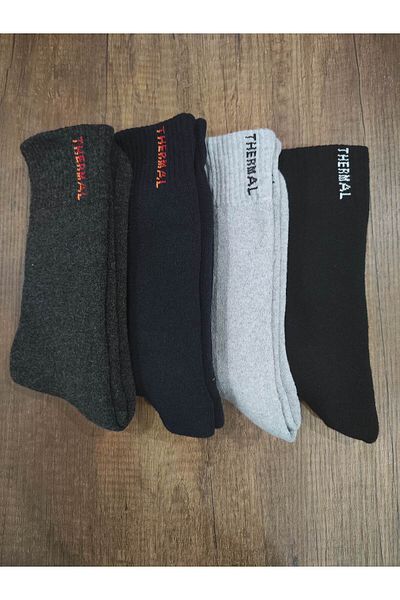 Leement socks Мъжки зимни термо чорапи 4 чифта безшевни дебели чорапи