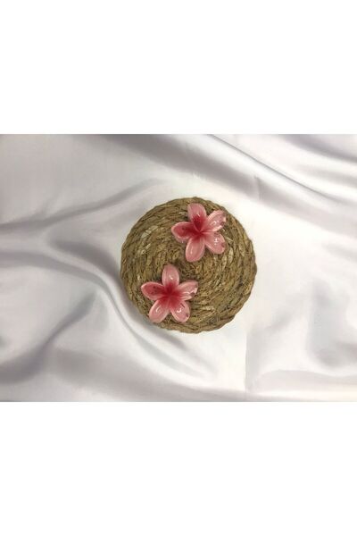 TETHOME 2'li Küçük Boy Lotus Çiçeği Mandal Toka 4.5 Cm