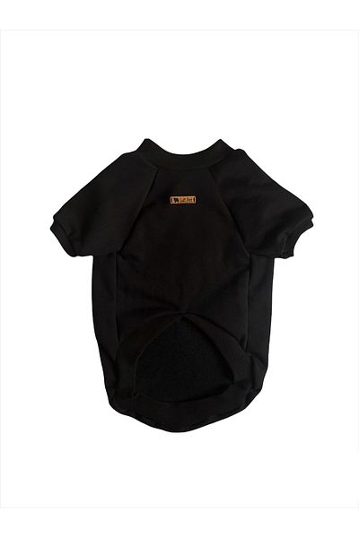 Luli Pet Basic Black Cat Dog Sweatshirt