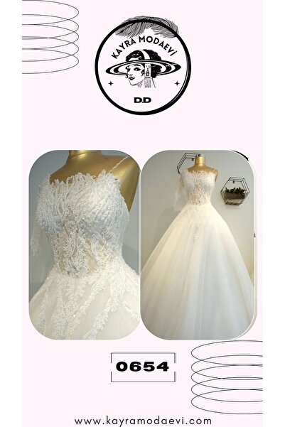 Kayra Modaevi Tek Kol A-Kesim Gelinlik