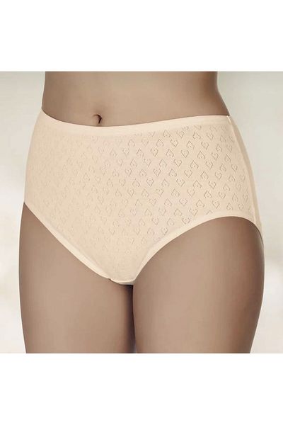 Belinay Women's 12 Pack Heart Patterned High Waist 100% Cotton Comfortable Fit Bato Panties