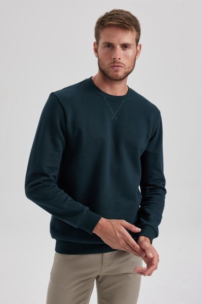 Defacto Boys Long Sleeve Crewneck Basic Sweatshirt – Crew Neck Boys Sweatshirts for Casual Wearing