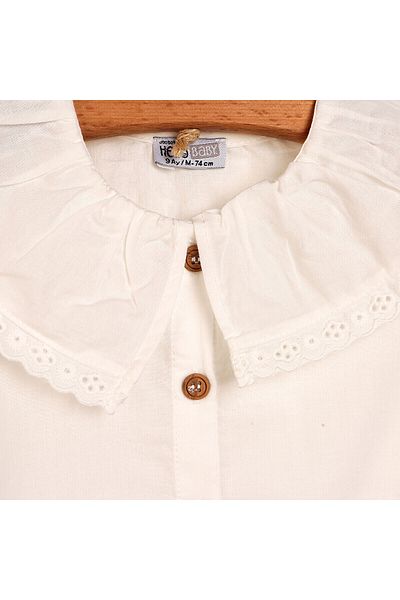 ebebek Hello Baby HelloBaby Basic Baby Girl Bebe Collar Shirt Baby Girl