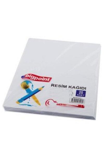 Bigpoint ورق ألوان مائية 35x50 سم 20 قطعة - 300 جرام