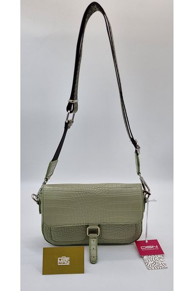DSN Crocodile Small Crossbody Bag Green
