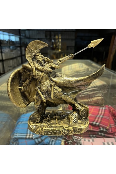 ArtemisDükkan Sparta Kralı Mızraklı Leonidas Heykeli 17 cm
