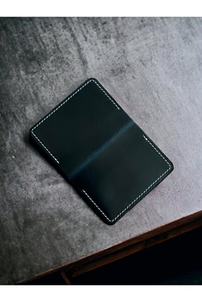 DeriBoss Italian Minimal Leather Card Holder (turquoise)