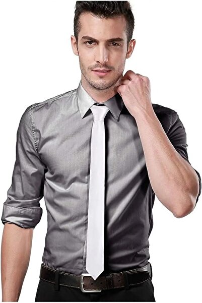 Trenderrs Men's Satin Thin 4 Cm