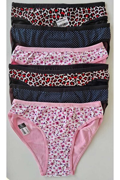 Demka سراويل داخلية نسائية من Cropbu مكونة من 6 قطع بخصر عادي من القطن مقاس 5...