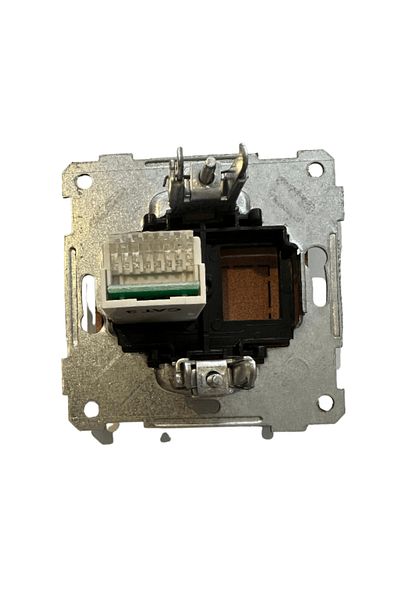 Mutlusan Telephone Socket Flush Mounted Walnut21001250157 Frameless