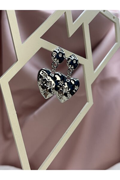 ismim bijuteri Heart Earrings