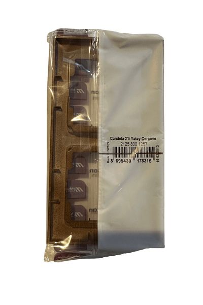 Mutlusan Candela Double Frame Walnut
