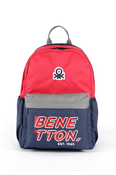 Benetton SIRT Çantası 03842 LACİVERT-KIRMIZI