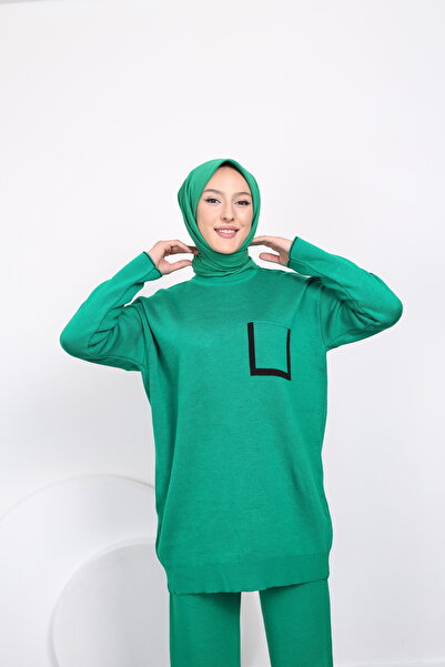 Kirazgym Σετ πλεκτό με μοτίβο τσέπης