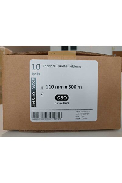 Janus Wax Rıbon 110mmx300m Barkod Makinası Için Ribbon