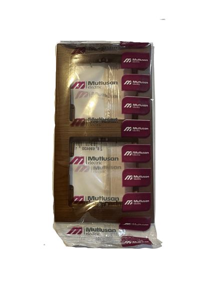 Mutlusan Candela Double Frame Walnut