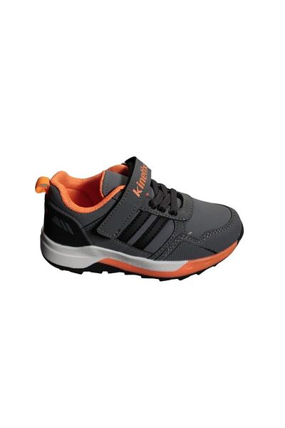Kinetix KINETIX Boy's Black Gray Velcro 26-30 Outdoor Cold Rain Resistant Sports Shoes