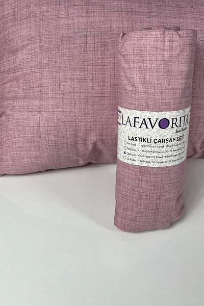Lafavorita ملاءة مرنة بمقاس مزدوج وكينج + 2 كيس وسادة