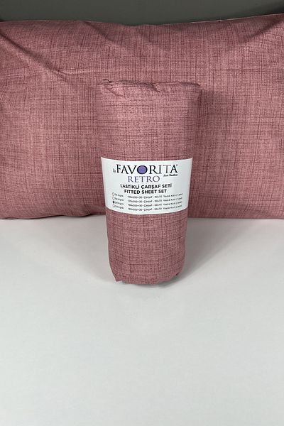 Lafavorita ملاءة مرنة بمقاس مزدوج وكينج + 2 كيس وسادة
