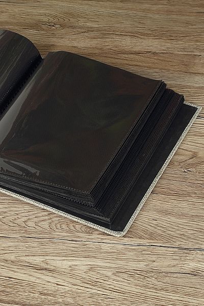 GünTech Κρεμ Χρώμα 15x21 100 Λουκ Κοτόν Μοτίβο Φωτογραφικό Άλμπουμ με Παράθυρο