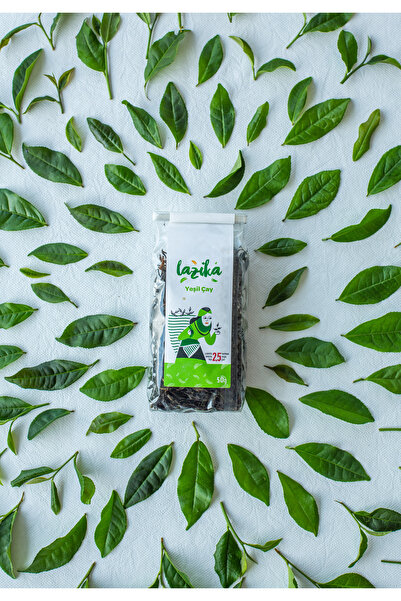 LAZİKA El Yapımı Yeşil Çay 50 G, Antioksidan, Katkısız, Sadece Üst Yapraklar