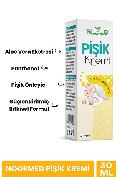 noormed Organik Pişik Önleyici Krem 30 Ml
