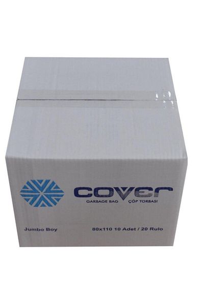 Cover Jumbo Size Garbage Bag Black Color Box 80x110 20 Rolls 200 Pieces
