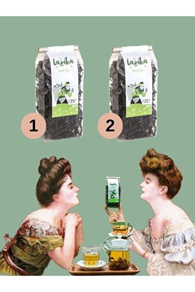 LAZİKA (Set of 2) Handmade Green Tea (50 g)-Unadulterated, Natural, Antioxida...