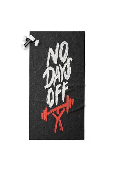 Erays Home Digital Printed Sports Athlete Fitness Towel 50x100 Cm 100% Cotton