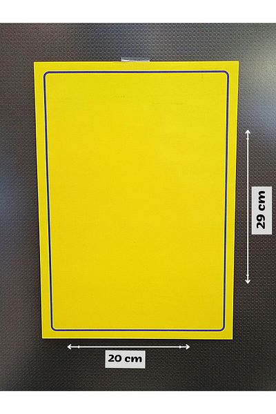 Özfiliz Mağaza Ekipmanları Cellophane Erasable Yellow Label Paper, Erasable Large Discount Paper Shock Price Paper Label