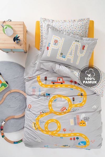 Yataş Mini Road Ranforce Single Duvet Cover Set