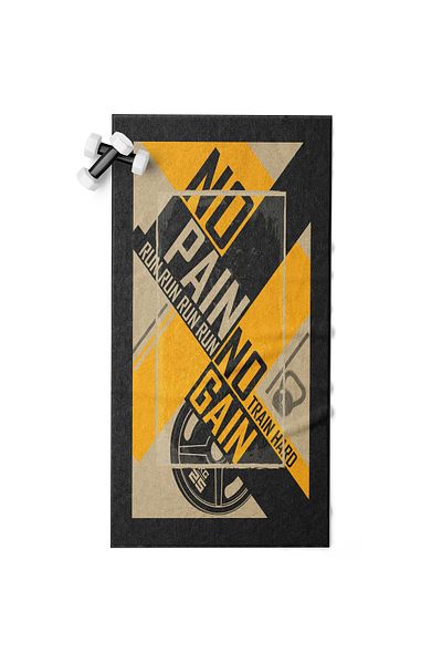 Erays Home Digital Printed Sports Athlete Fitness Towel 50x100 Cm 100% Cotton