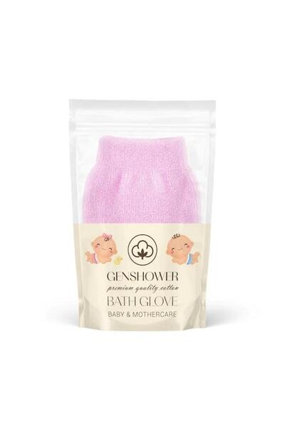 Genshower CC-1611 Cotton Çocuk Duş Eldiveni Pembe