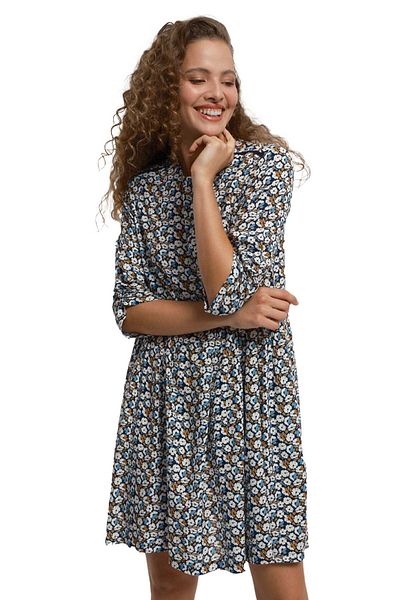 Loft navy blue dress sale