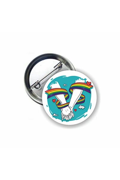 fırsatlar diyarı Pride Flag Gökkuşağı Love Buton Rozet