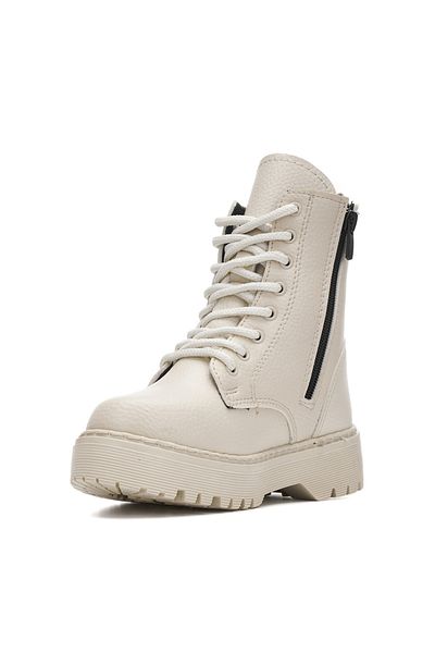AlbiShoes Κοριτσίστικες χειμερινές αδιάβροχες μπότες με φερμουάρ Παιδικές μπότες με κορδόνια