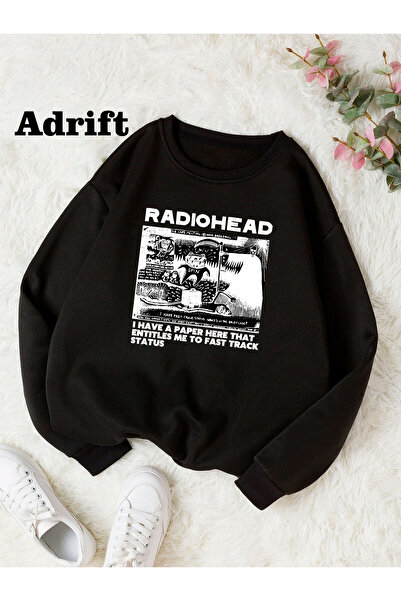 Adrift تصميم راديوهيد كوستيبك ستريت تريند هاراجوكو/أسود قوطي