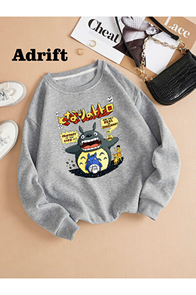 Adrift Totoro Studio Ghibli Strada Mole Trend Design Harajuku/Gotic Gri