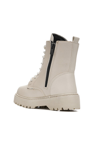 AlbiShoes Kız Çocuk Fermuarlı Suya Dayanıklı Kışlık Soğuk Geçirmez Postal Bot Bağcıklı Çocuk Bot