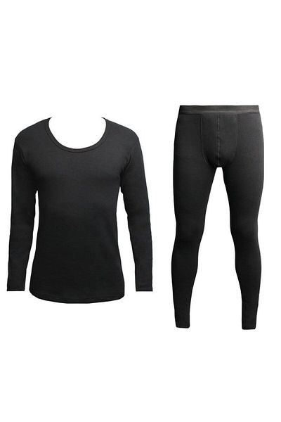 FATELLA Men's Long Sleeve Bottom Top Thermal Underwear Set