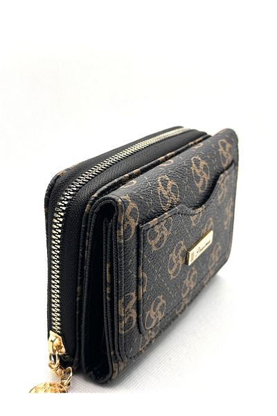sinbEsg Multi-Compartment Special Design Women's Wallet with Magnetic Card Holder and Separate Zipper Compartment