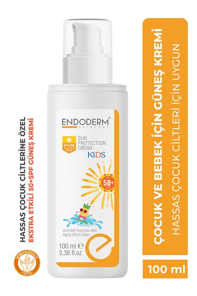 Endoderm Sun Protection KIDS Cream High Protection Moisturizing Children's Sunscreen Spray with Mineral Filter 100ml