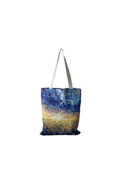 Toz Vintage Double Sided Patterned Canvas Cloth Arm-shoulder Bag