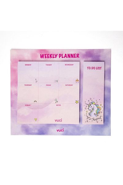 Şeker Ofisi Unicorn Model Desktop Weekly Planner Notebook