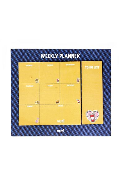 Şeker Ofisi Desktop Weekly Planner Notebook Model Fast Food